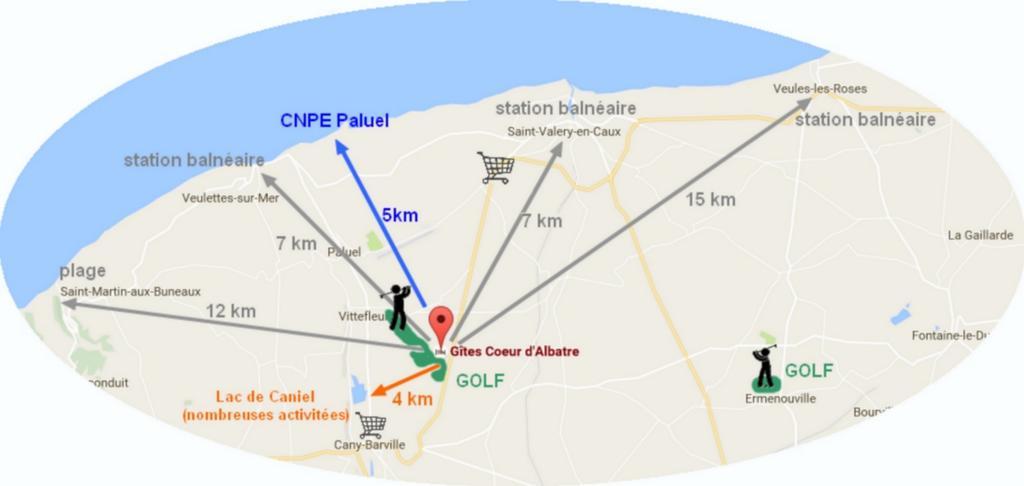 فيلا Coeur D'Albatre Saint-Riquier-ès-Plains المظهر الخارجي الصورة